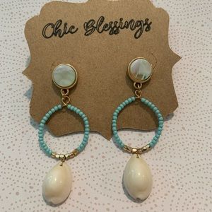 Handcrafted beach ready earrings